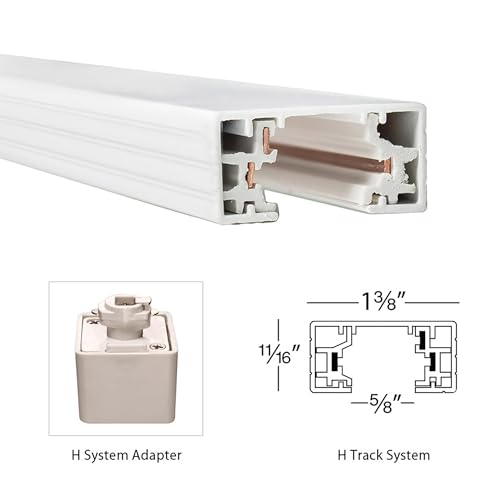 WAC Lighting, H Track Left L Connector in White - Image 2