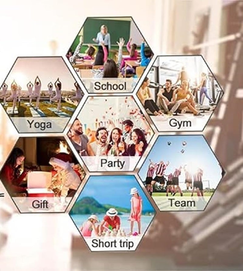 Demoda Football Print Gift Drawstring Bags Pack of 6/Birthday Return Loot Bags for Kids - Image 4