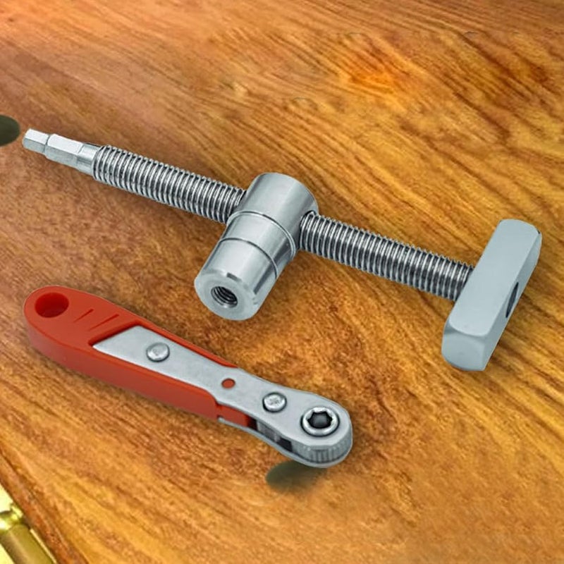 مجموعة مشابك كلاب مقاعد من الفولاذ المقاوم للصدأ قطر 19 مم طول 160 مم أداة أساسية للأعمال الخشبية - Image 5