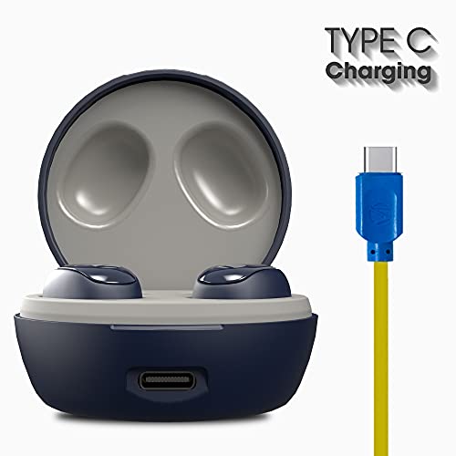 ZEBRONICS Zeb-Sound Bomb 1 TWS Earbuds with BT5.0, Up to 12H Playback, Touch Controls, Voice Assistant, Splash Proof with Type C Portable Charging Case (Blue) - Image 5