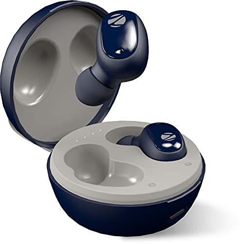 ZEBRONICS Zeb-Sound Bomb 1 TWS Earbuds with BT5.0, Up to 12H Playback, Touch Controls, Voice Assistant, Splash Proof with Type C Portable Charging Case (Blue) - Image 2