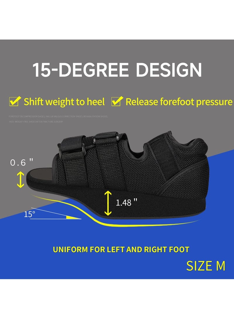 Generic Post op Shoes for Broken Toe Surgery Forefoot Offloading Healing Boot Post Surgical Wedge Foot Splint for Surgery for Men and Women(M Size)  - Image 3