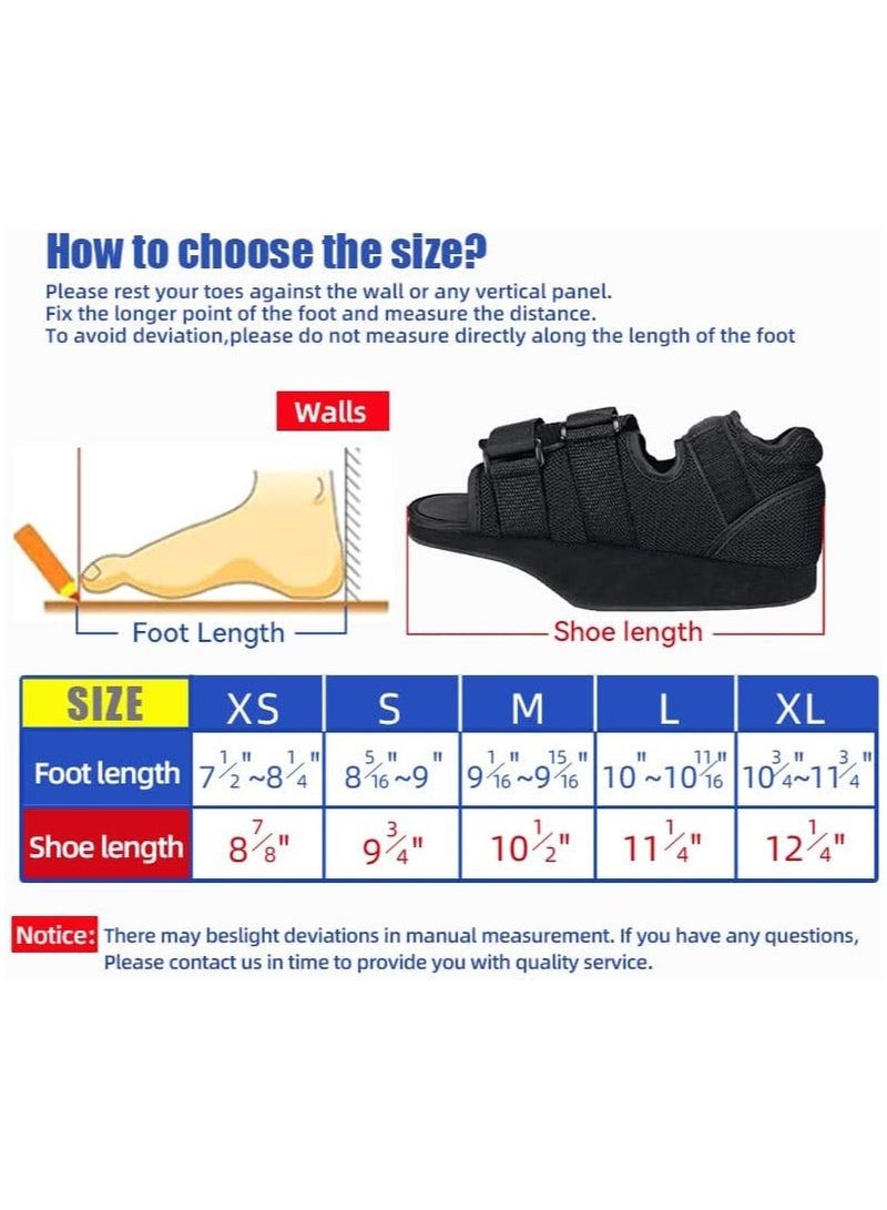 Generic Post op Shoes for Broken Toe Surgery Forefoot Offloading Healing Boot Post Surgical Wedge Foot Splint for Surgery for Men and Women(M Size)  - Image 2