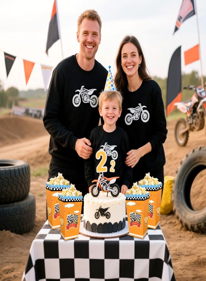 Roaring Good Time 12 PCS Dirt Bike Birthday Party Decorations Dirty Bike Motocross Popcorn Boxes Motocross Theme Party Supplies for Dirt Bike Birthday Decorations Wild Motorbike Dirty Bike Birthday Party Supplies Favors - Image 4