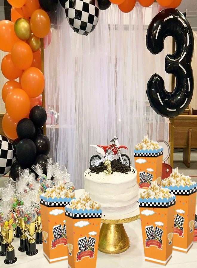 Roaring Good Time 12 PCS Dirt Bike Birthday Party Decorations Dirty Bike Motocross Popcorn Boxes Motocross Theme Party Supplies for Dirt Bike Birthday Decorations Wild Motorbike Dirty Bike Birthday Party Supplies Favors - Image 5