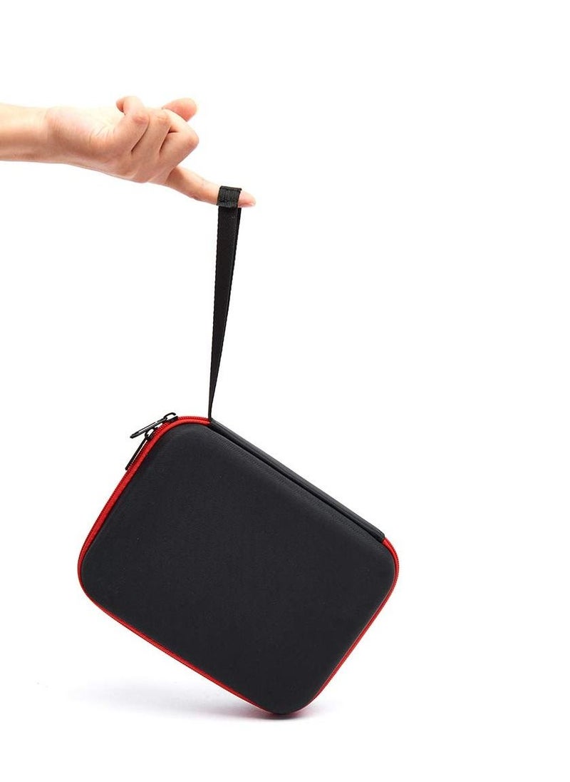 Generic For Insta360 Go3 Camera Case Hard Shell Shockproof Storage Bag Travel Carrying Case for Insta360 Go3 Camera Accesories (Black red)  - Image 2