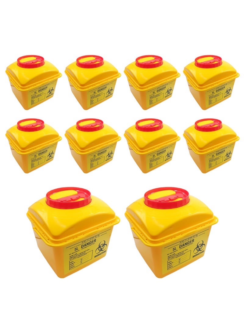 كينغ ماريوت حاوية التخلص 5 لتر | الحل الآمن للأدوات الحادة المنزلية | إدارة آمنة ومريحة للنفايات - Image 1