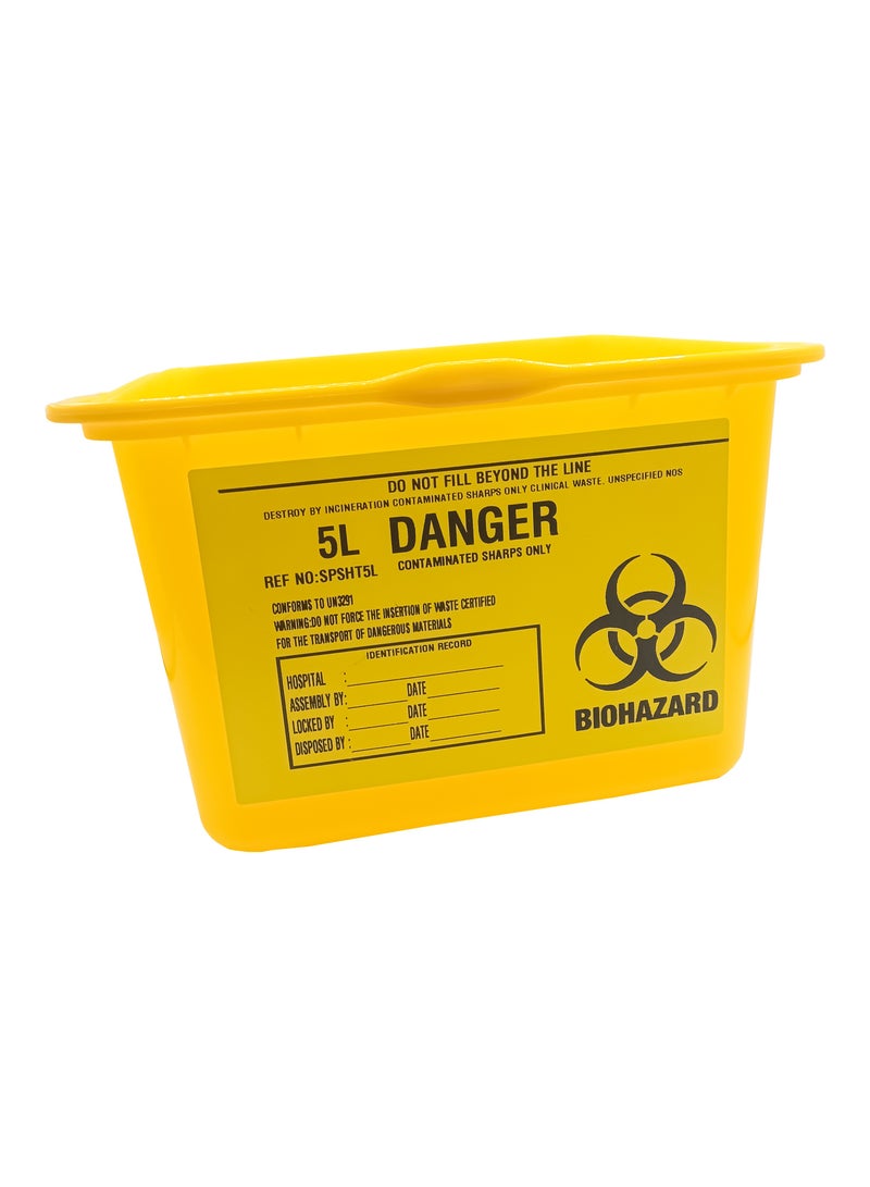 كينغ ماريوت حاوية التخلص 5 لتر | الحل الآمن للأدوات الحادة المنزلية | إدارة آمنة ومريحة للنفايات - Image 3