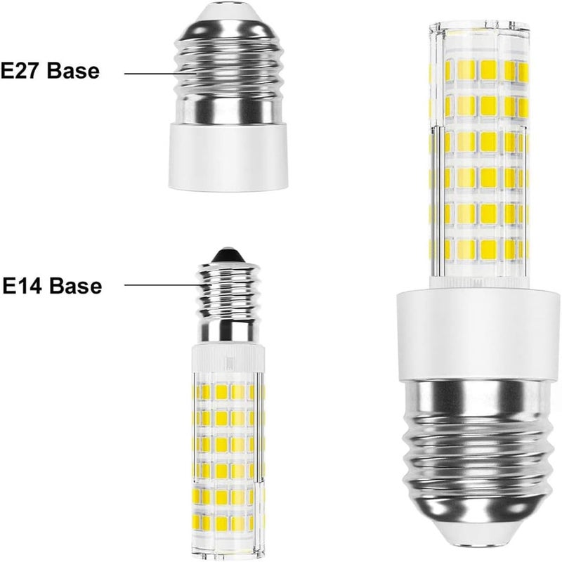 Generic E27 to E14 Bulb Socket Adapter Converter - LED Light Source - White Plastic - Indoor Use - Ceiling Mount - Minimalist Style - Image 5