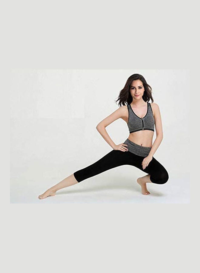 Captaintech Stylish Sports Bra Grey - Image 3