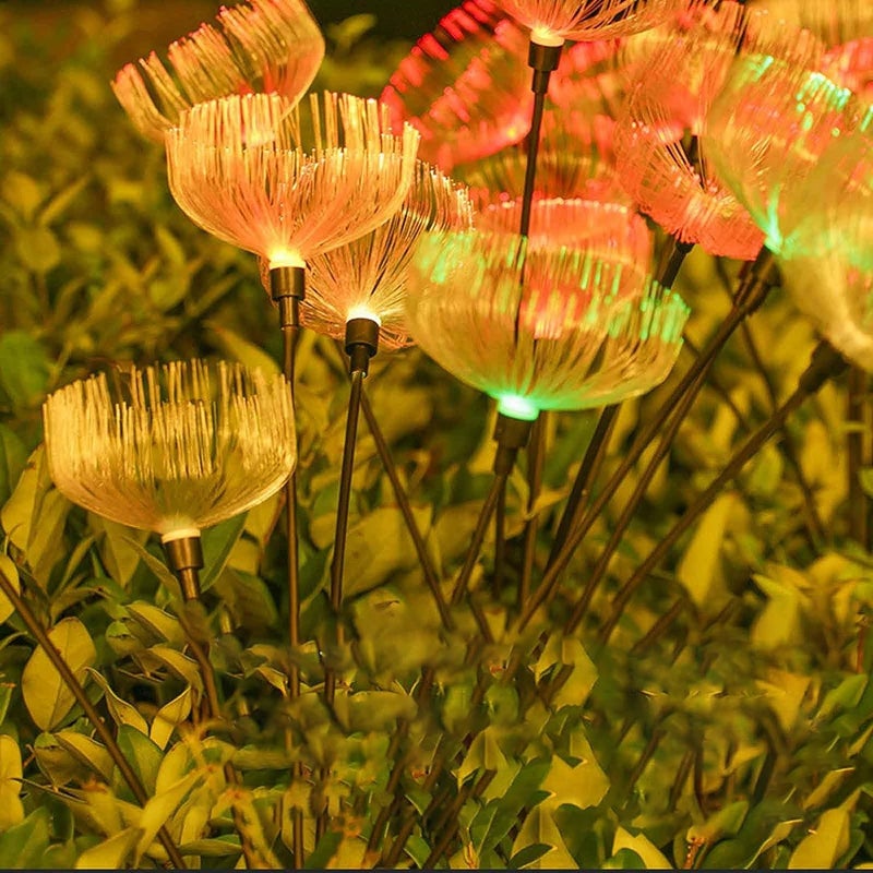 klarako Solar Garden Lights, Upgraded Bright Solar Lights for Outside Decorations, 7 Color Changing Waterproof Solar Outdoor Lights for Yard Patio Outdoor Garden Decor - Image 1