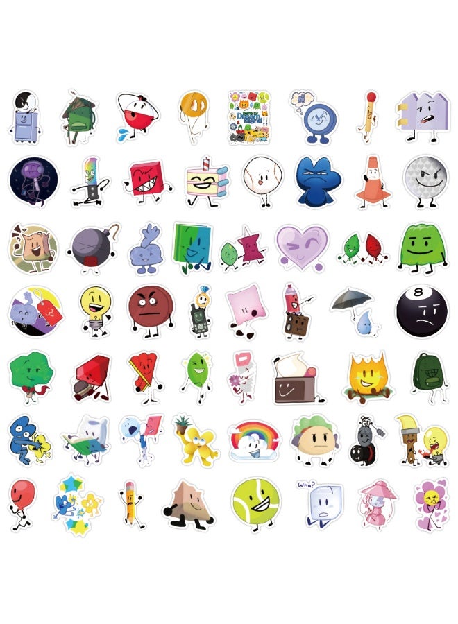 NIBEMINENT 55 Pcs Battle For Dream Island Deco Kit Waterproof Stickers, High Definition Printing Bright Colors, Suitable for Laptop Skateboard Luggage Water Bottle Guitar DIY - Image 1