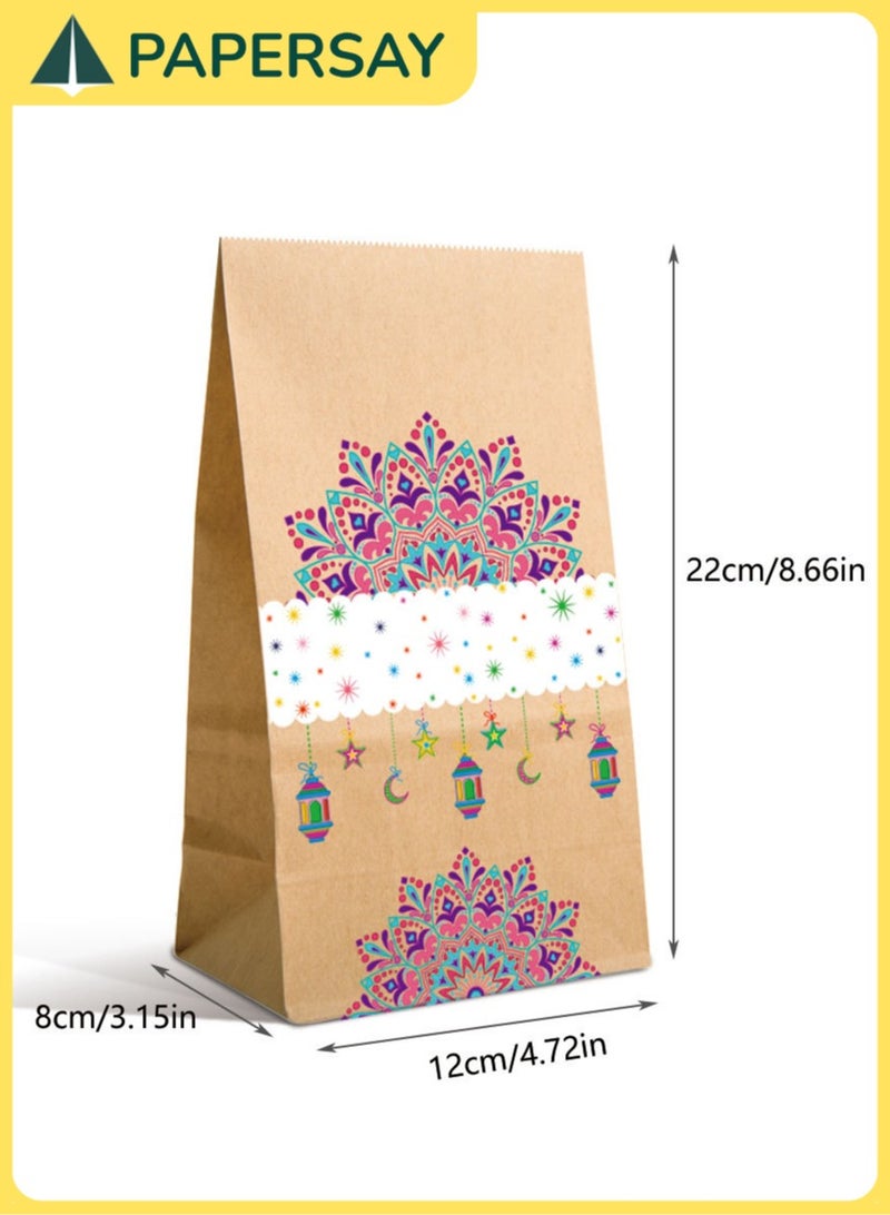  طائرة ورقية 12 قطع من الأكياس الورقية مع 12 شريط لاصق دائري، مناسب للأكياس الحلويات، أكياس الهدايا، أو أكياس الحفلات المناسبات - Image 2