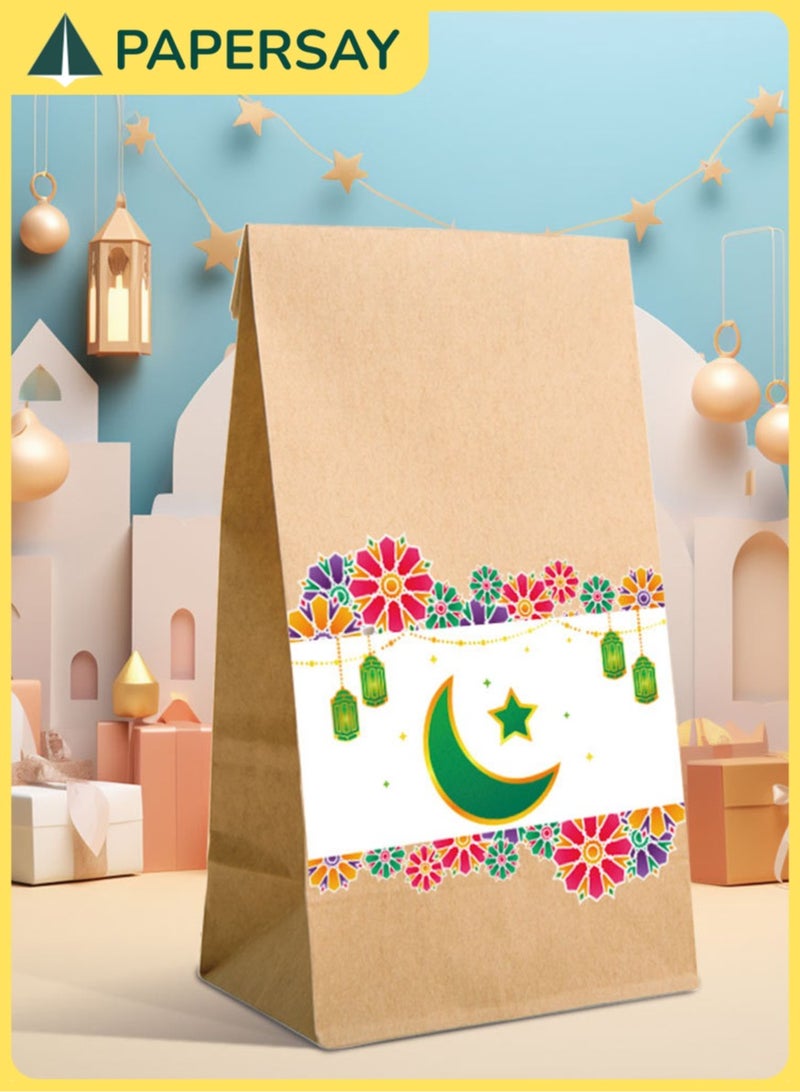  طائرة ورقية 12 قطع من الأكياس الورقية مع 12 شريط لاصق دائري، مناسب للأكياس الحلويات، أكياس الهدايا، أو أكياس الحفلات المناسبات - Image 5