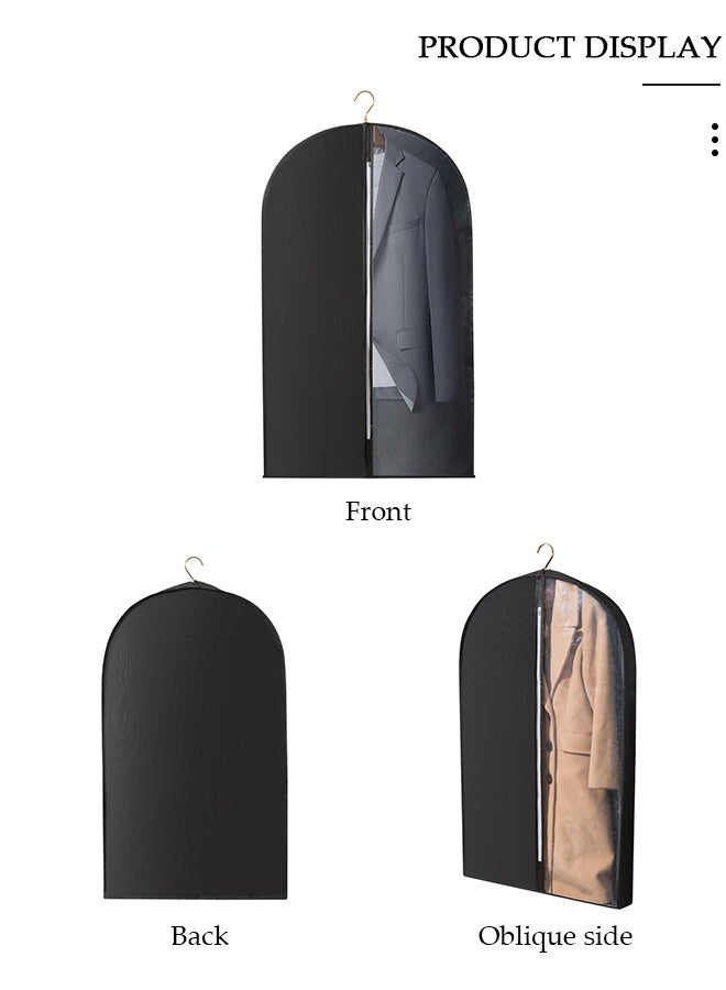 DUNISO 3 قطع من أكياس الملابس الشفافة لتعليق الملابس وتخزينها وأكياس البدلات لتخزين الخزانة وأكياس أغطية الغبار للملابس وأكياس السترات الواقية من العثة وأغطية الملابس وواقي الملابس - Image 2