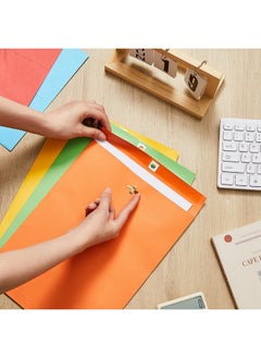 Geyee 100 Pcs Clasp Envelopes Manilla Envelopes Gummed Mailing Envelopes For Storing Or Mailing Colored Envelopes For Home Office Business Supplies(Multicolor,9 X 12 Inch)  - Image 5