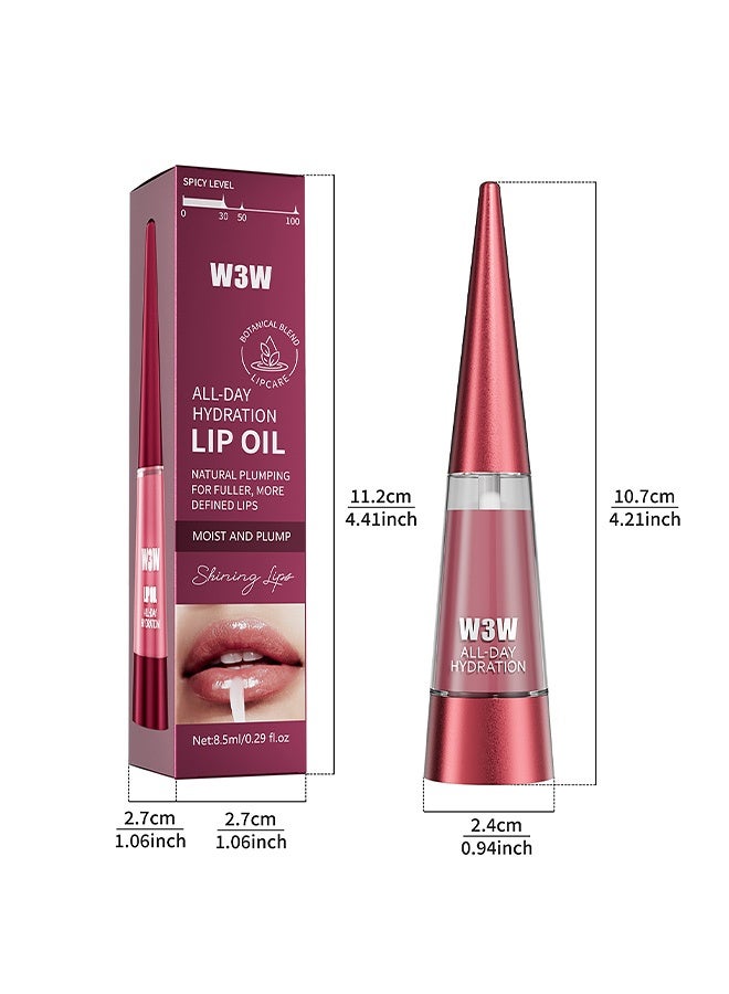 W3W All-Day Hydration Lip Gloss by W3W: Nourishing Lip Tint with a Smooth, Glossy Texture for a Fuller Lip Look#01 - Image 5