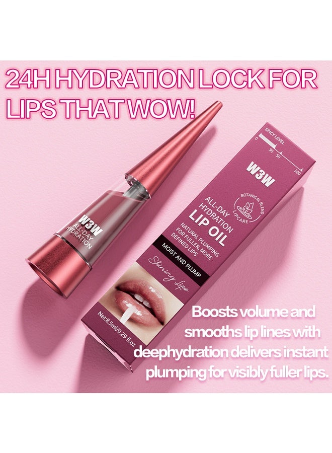 W3W All-Day Hydration Lip Gloss by W3W: Nourishing Lip Tint with a Smooth, Glossy Texture for a Fuller Lip Look#01 - Image 3