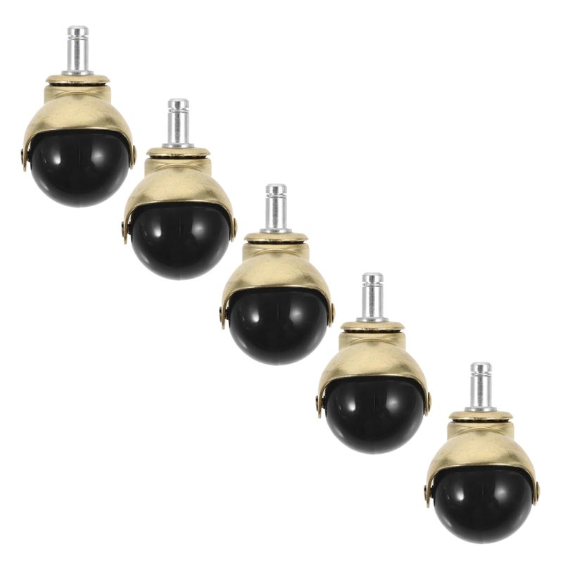 5Pcs Heavy Duty Office Chair Caster Wheels Replacement Smooth Rolling Quiet for All Floor Types - Image 2