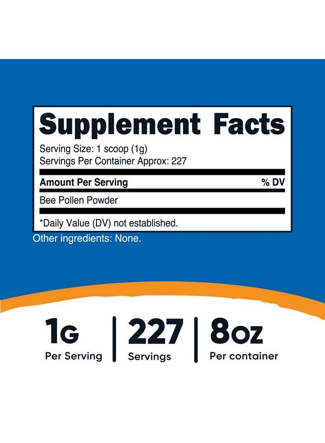 Nutricost Bee Pollen Powder (8 oz) (Unflavored) - 227 Servings, Gluten Free, Non-GMO, Vegetarian Dietary Supplement - Image 2