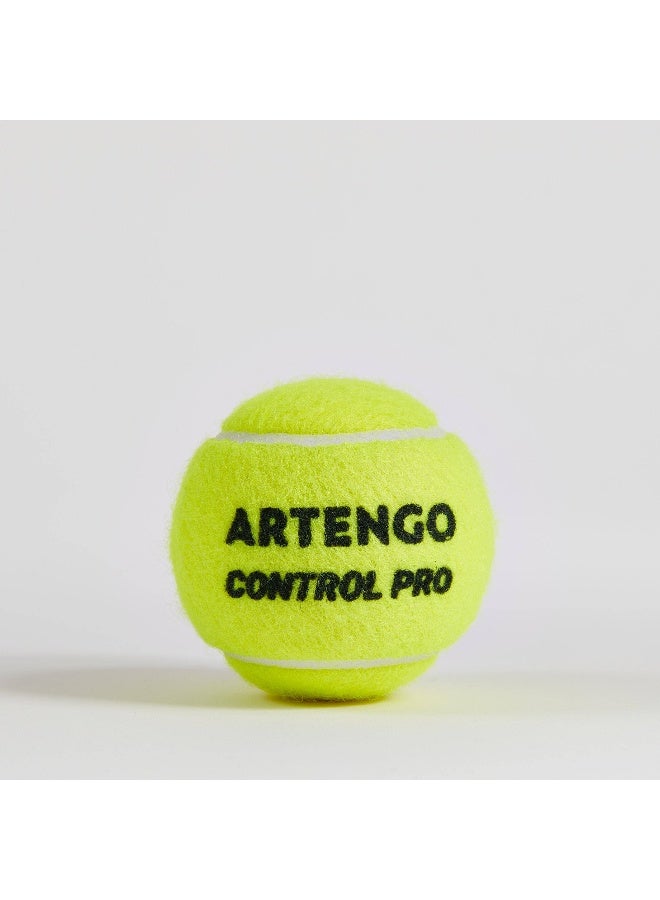 ARTENGO ARTENGO by DECATHLON, Tennis Ball Control Pro 4-Pack - Yellow - Image 3