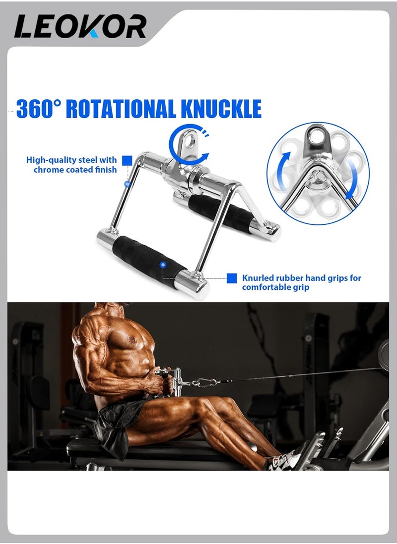 LEOKOR - Strength Training Rigs,Triceps Pull Down Attachment,Cable Machine Accessories for Home Gym,LAT Pull Down Attachment Weight Fitness - Image 1