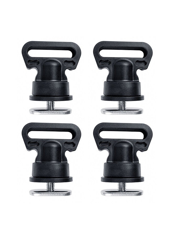 Generic 4pcs Kayak Track Mount Vertical Tie Down for Securing Cooler Fishing Crate and Other Kayak Accessories - Image 1