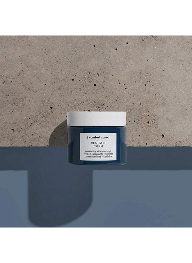 Comfort Zone E] Renight Nourishing Vitamin Cream, Night Treatment To Nourish And Hydrate, Ideal For All Skin Types, 1.01 Oz.  - Image 3
