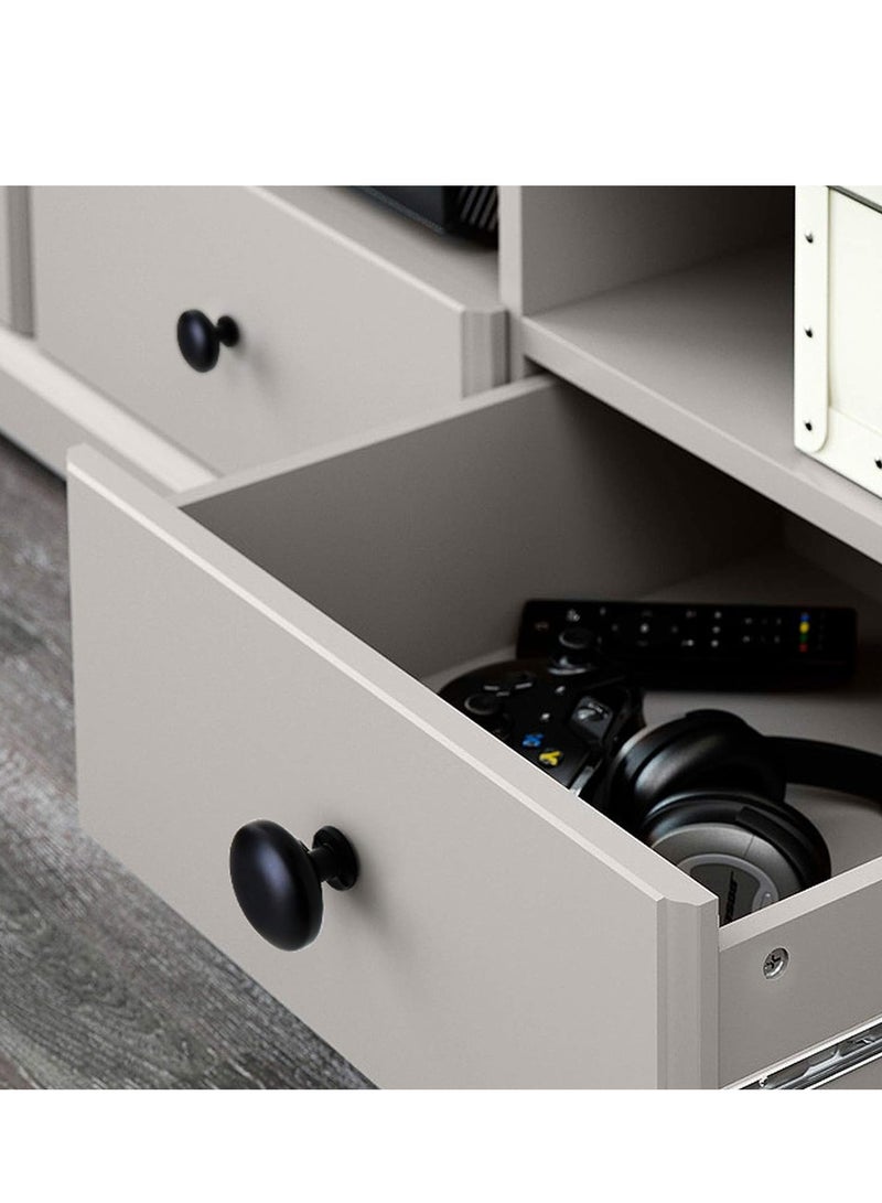 6-Pack Of Black Drawer Handles, Round Cabinet Handles, Add Modernity And Unique Charm To Your Cabinets, Meeting Your Various Furniture Needs! - Image 2