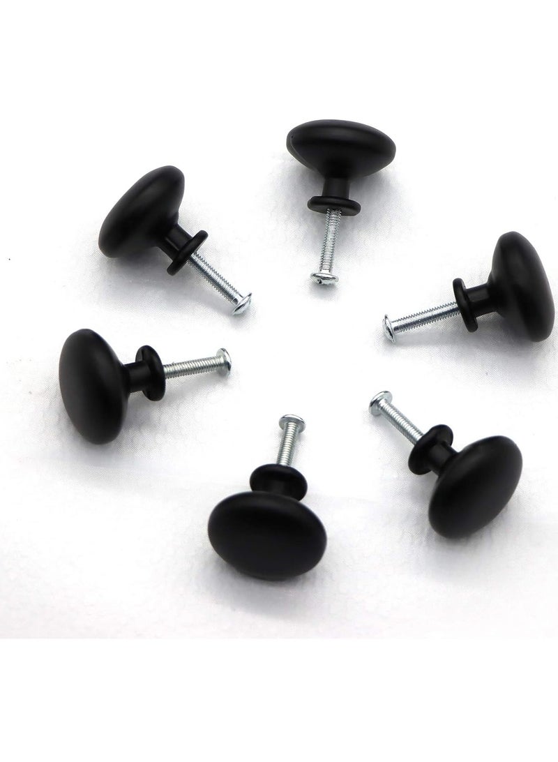 6-Pack Of Black Drawer Handles, Round Cabinet Handles, Add Modernity And Unique Charm To Your Cabinets, Meeting Your Various Furniture Needs! - Image 4
