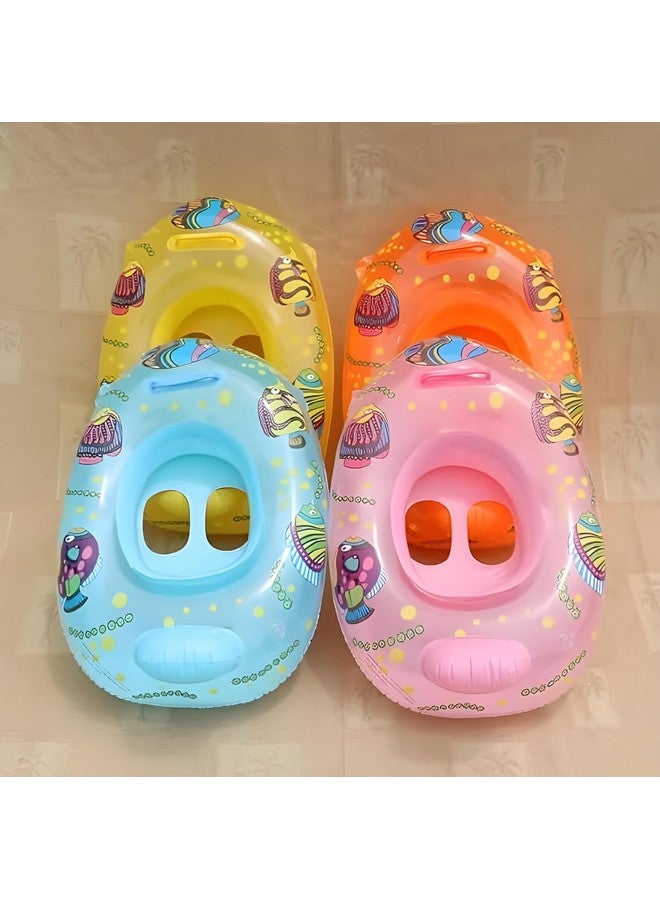 HELIMIX 2 pack Swimming Ring for Kids Girls and Boys Swimming Tube Inflatable Swim Ring Boat Pool for Baby with Handle Provides Security Swim Ring Tube for Toddler,Infant,Baby 0 to 3 year. (2) - Image 4