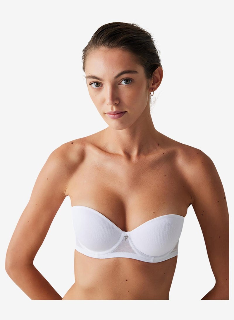 Penti Women Pop Up White Strapless Wired Padded Bra - Image 5