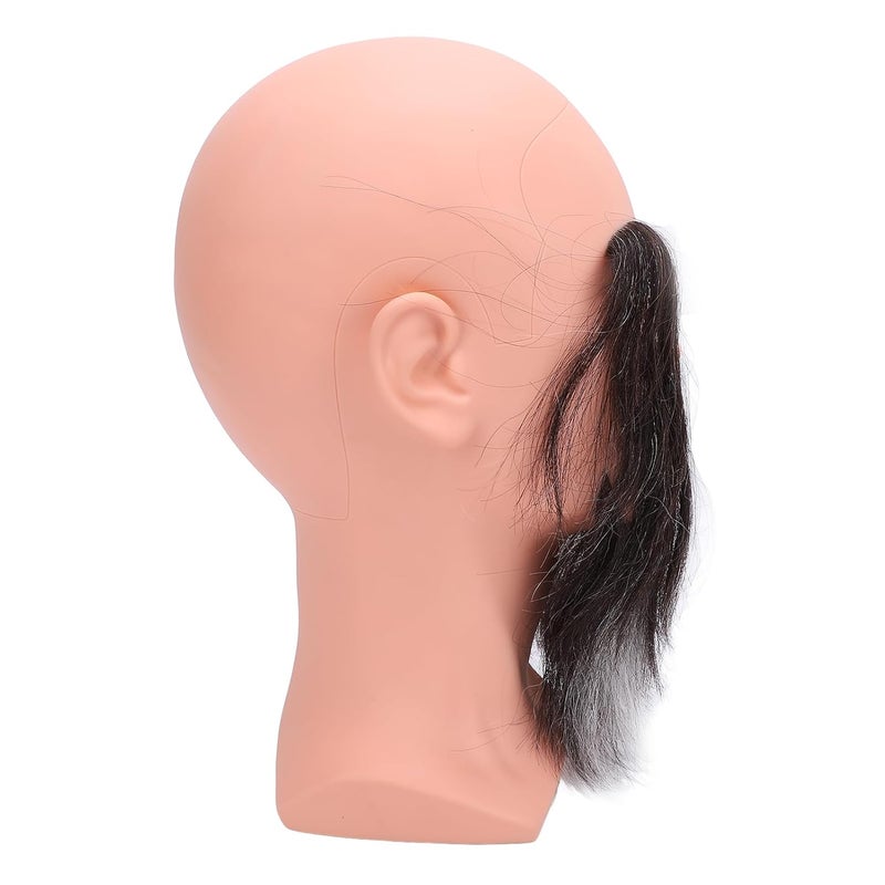 Barber Bald Mannequin Head with Long Beard Eyebrows Reusable Resin PVC for Training and Presentation - Image 3