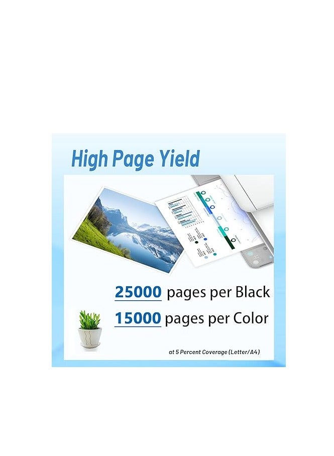 Terabyte Compatible Toner Cartridges Replacement for TK-8335 TK-8335K TK-8335C TK-8335M TK-8335Y for Use with Taskalfa 3252CI Printer,Yellow - Image 4