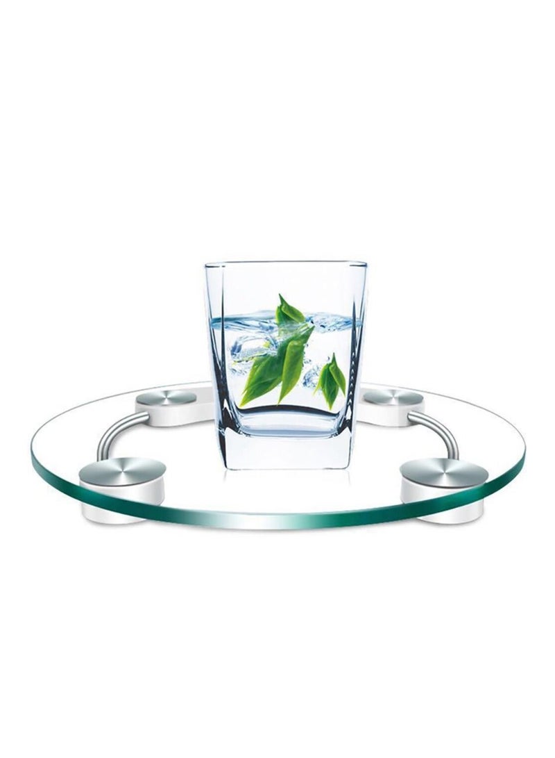 Round Electronic Weight Scale LCD Display Toughened Glass 180kg Gym Bathroom Smart Body Weighing Digital Scale Diameter 26/28cm - Image 3