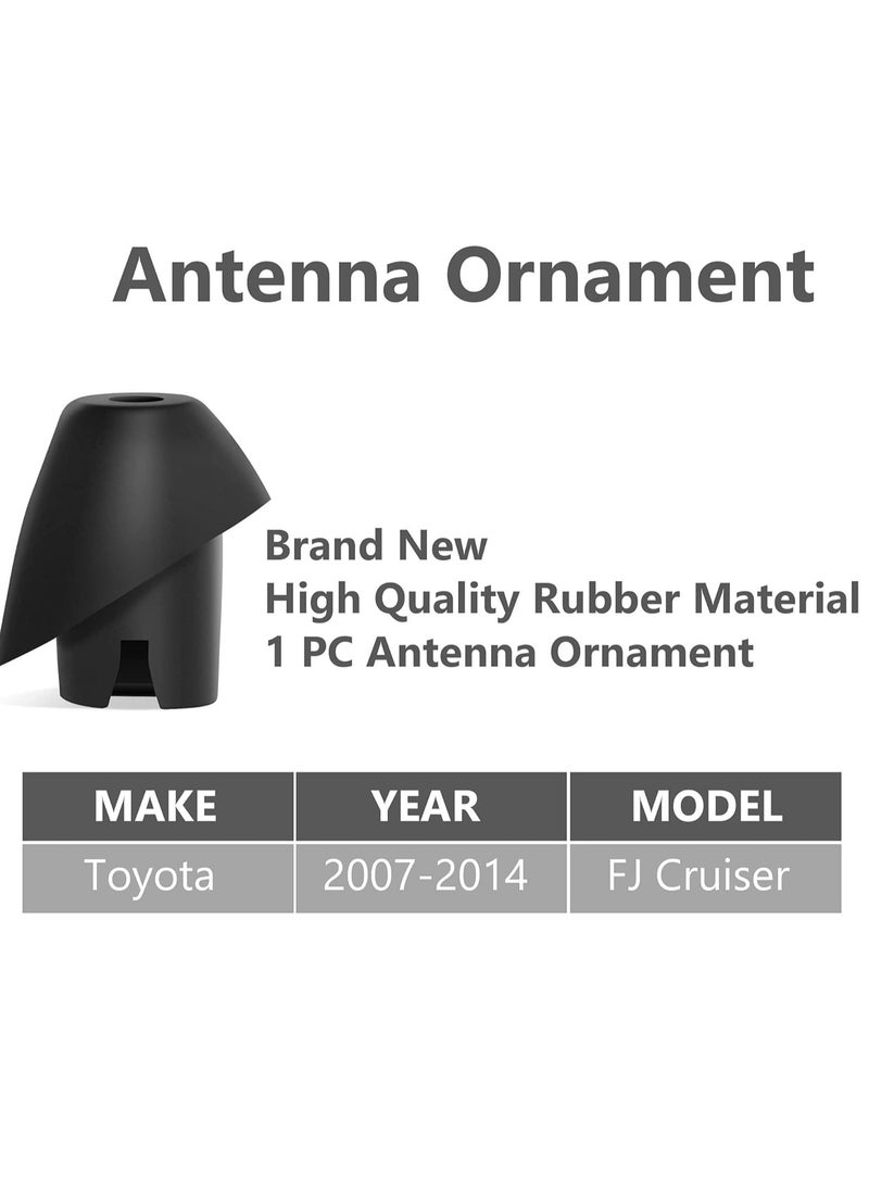 Generic Anina Antenna Base for Toyota FJ Cruiser 2007-2017 Antenna Mount Car Radio Antenna Ornament 8639235032, 8639235031 Rubber Antenna Grommet Topper  - Image 1