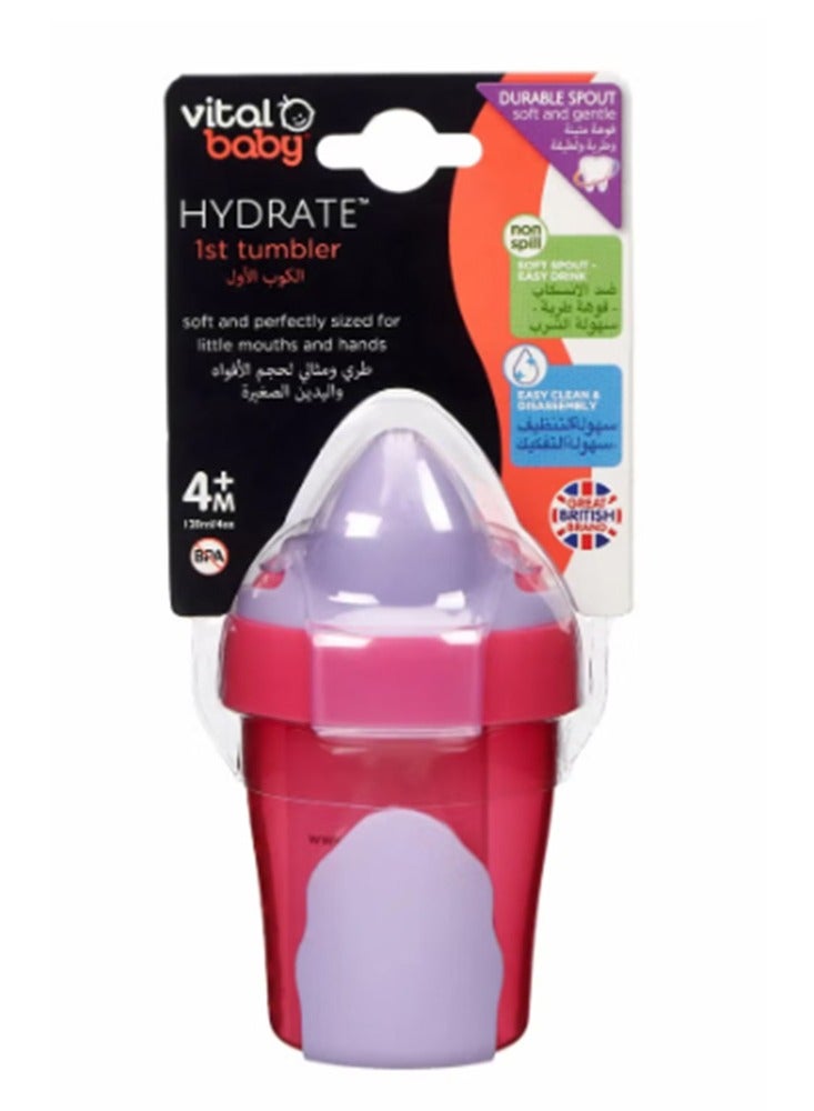 Vital Baby Vital Baby Hydrate 1st Tumbler Cup Red 120ml - Image 1