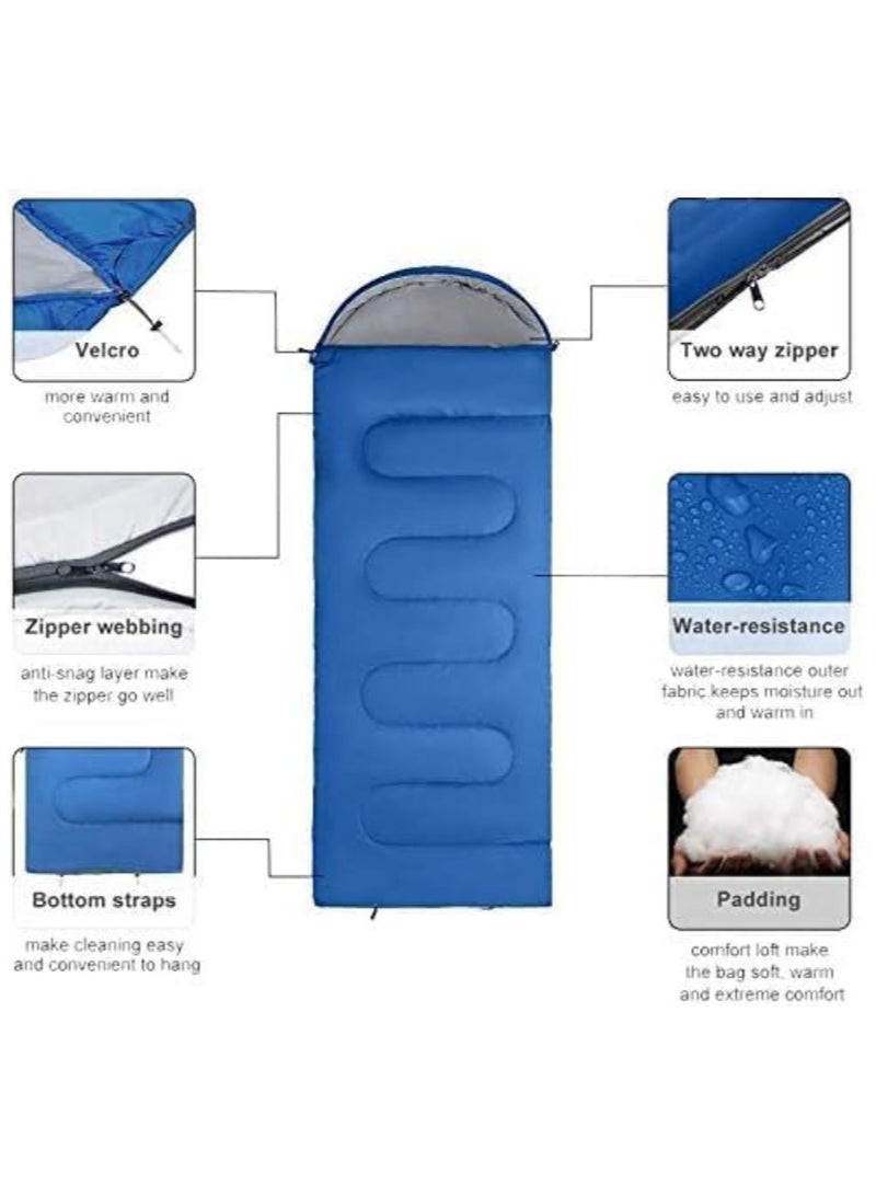 AROAQ Sleeping Bag,Cotton Hollow Filled 5-20 Degree for Backpacking/Hiking/Naturehike/Camping/Mountaineering with Compression Sac, Lightweight Sleeping Bags for Kids Adults Girls Women - Image 3
