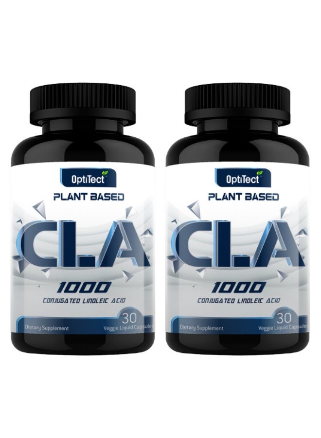 OptiTect CLA 1000 Mg Plant Based 30 Vegan Liquid Capsules, Pack of 2 - Image 5