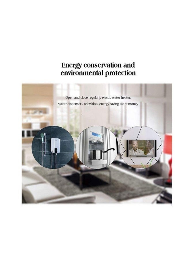 Quick sense (Qs-T1) : 230 Volt (24x7) Digital Programmable Timer Electronic Timer230V 24x7 Energy Saving Socket Type Digital Programmable Plastic Electronic Timer (White) - Image 3