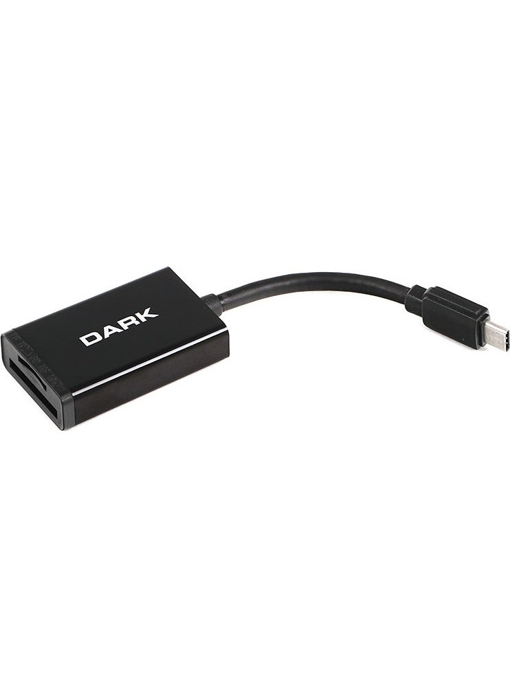 Dark - Usb 3.1 Type-C Multiple External Card Reader (DK-AC-UCR310) - Image 1