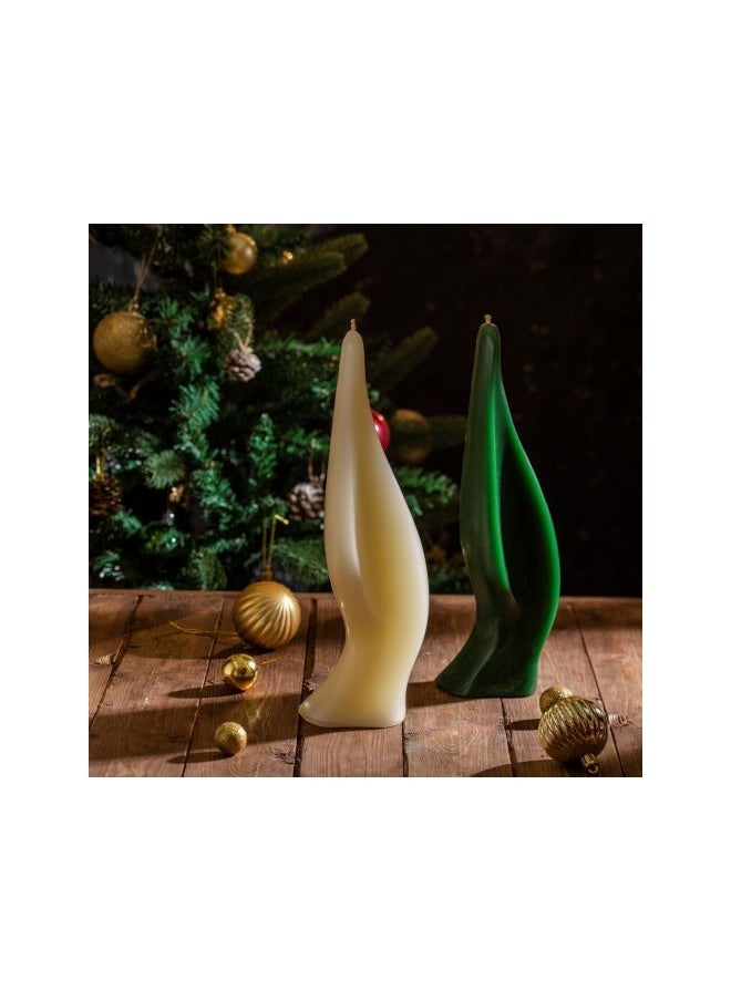 Generic 1psc Flame Candle ( OFF WHITE)  - Image 2