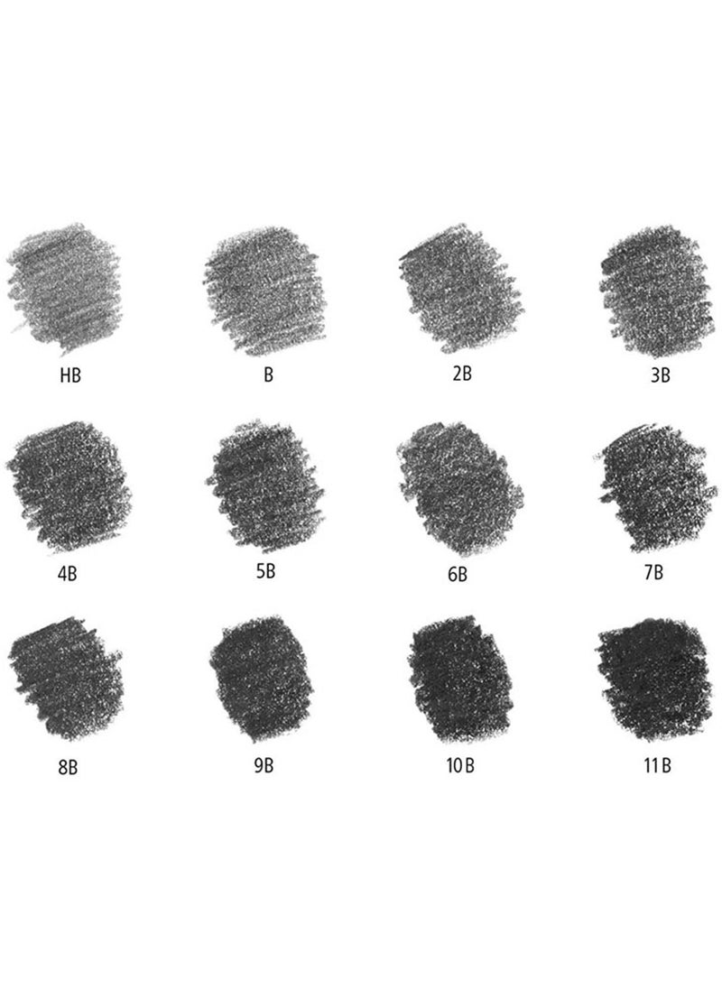 STAEDTLER - 12-Piece Lumograph Pure Graphite Drawing And Sketching Pencils - Image 1