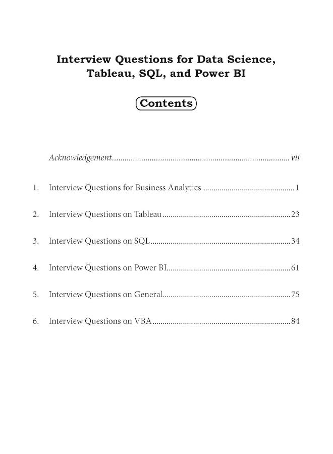 Interview Questions for Data Science, Tableau, SQL and Power BI - Image 3