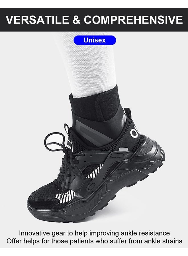 بولوز 2 حزمة دعامة الكاحل ودعامات مرنة للرجال والنساء، دعامة الكاحل، جراب ضغط الكاحل، لفافة الكاحل، دعامة الكاحل للكاحل الملتوي XL - Image 3