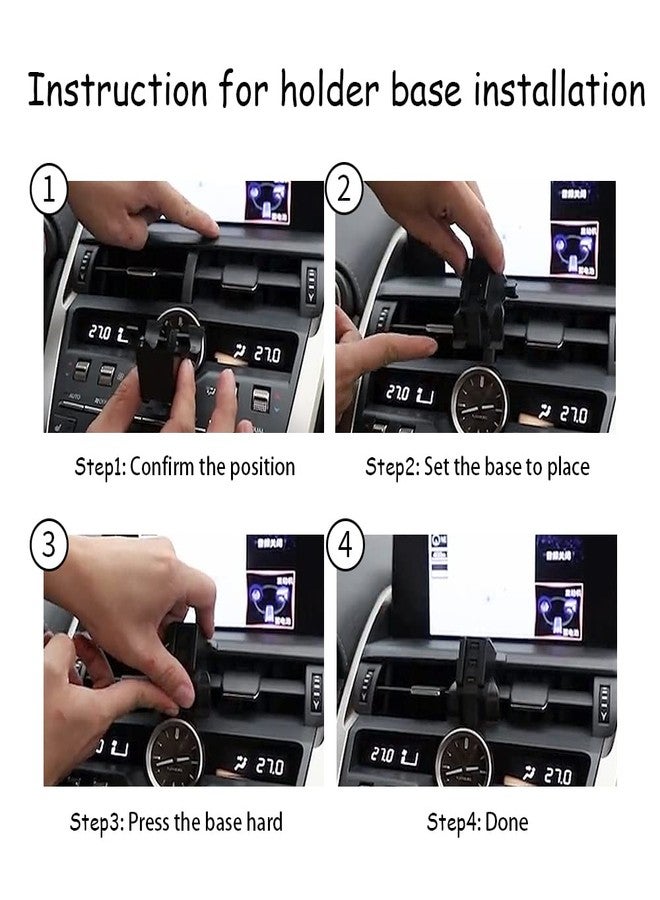 musttrue Car Phone Holder for 2015-2021 Lexus NX 200t 300 300h SUV Auto Accessories Navigation Bracket Interior Decoration Mobile Cell Phone Mount - Image 4