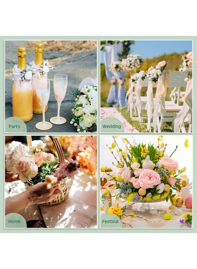 Tessco 24 Pcs Mini Floral Foam Holder Round Floral Foam with Green Floral Wire Floral Arrangement Supplies Flower Foam for Fresh Flowers Green Floral Foam for Table Wedding Wine Bottle Decor - Image 5