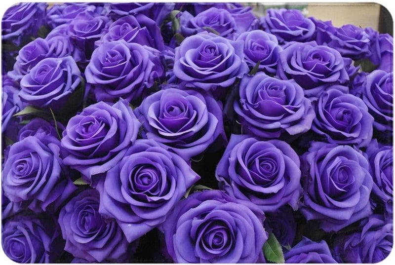 Purple Rose Doormat 16x24 Indoor Outdoor Front Door Mat for Patio Garage Porch - Image 3