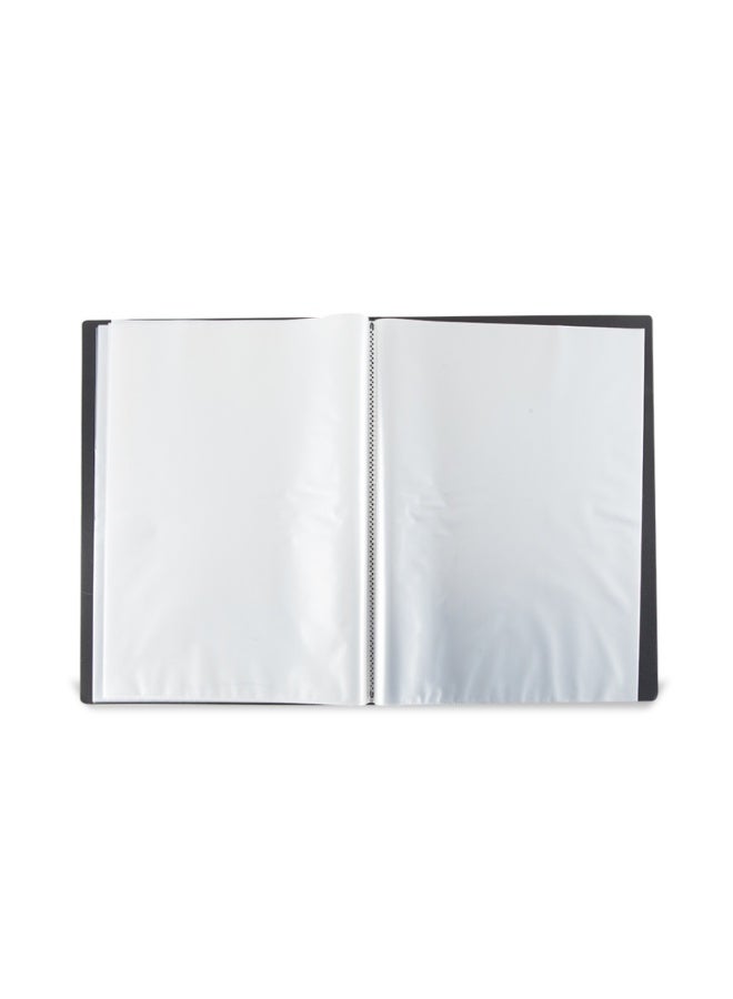 Kalon 2-Piece A4 Clear plastic folder organizer 60-Pocket  multi-pocket file folder for office and school certificates and documents Pack of 2  MIX COLOR - Image 3