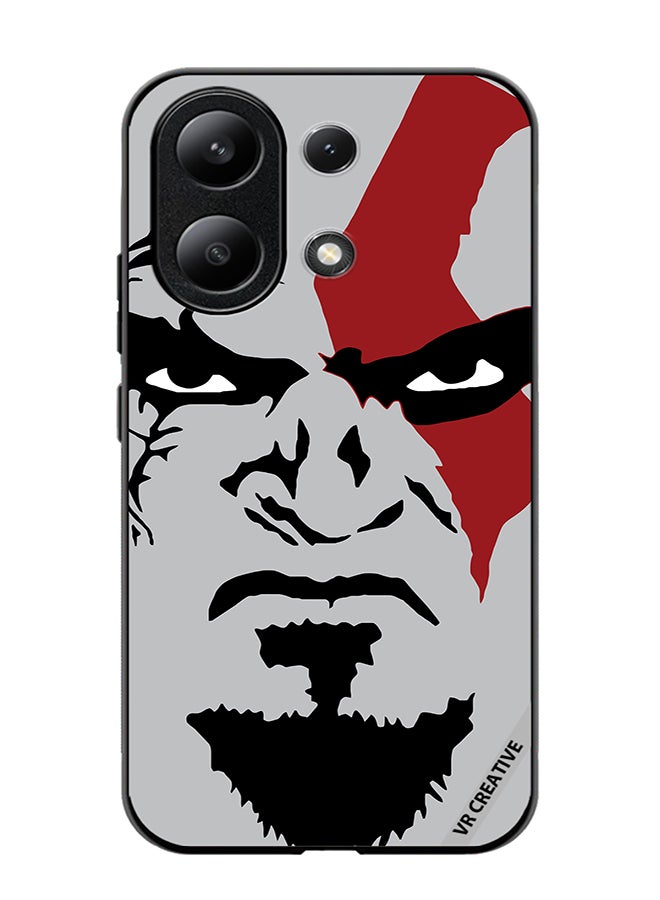 VR CREATIVE Protective Case Cover For Xiaomi Redmi Note 13 4G Face God Of War Design Multicolour - Image 1